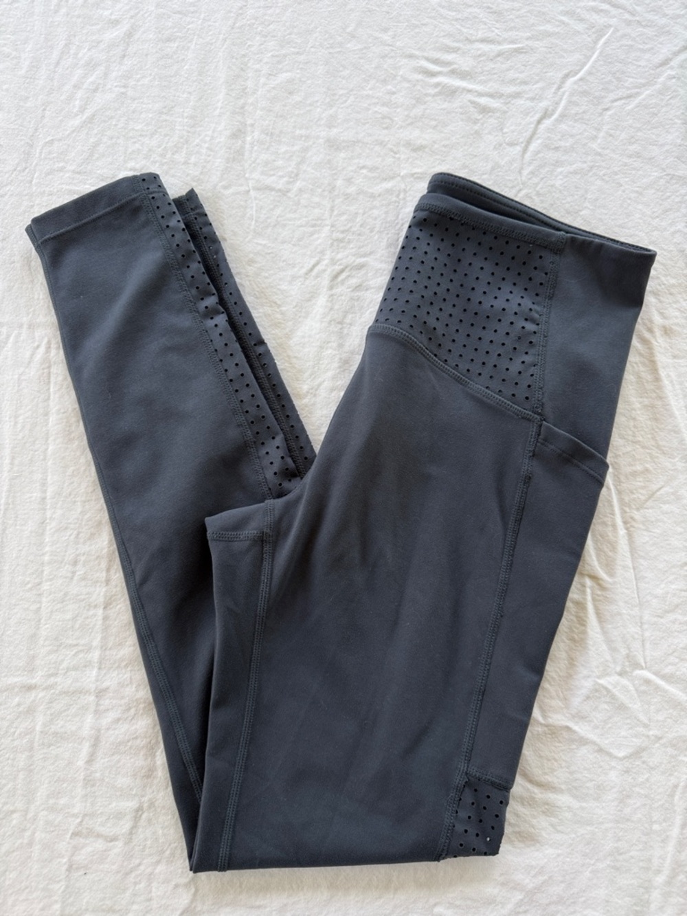 Zella Studio Lite High-Waist Perforated Leggings